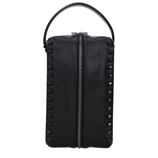 Black Leather Clutch Bags