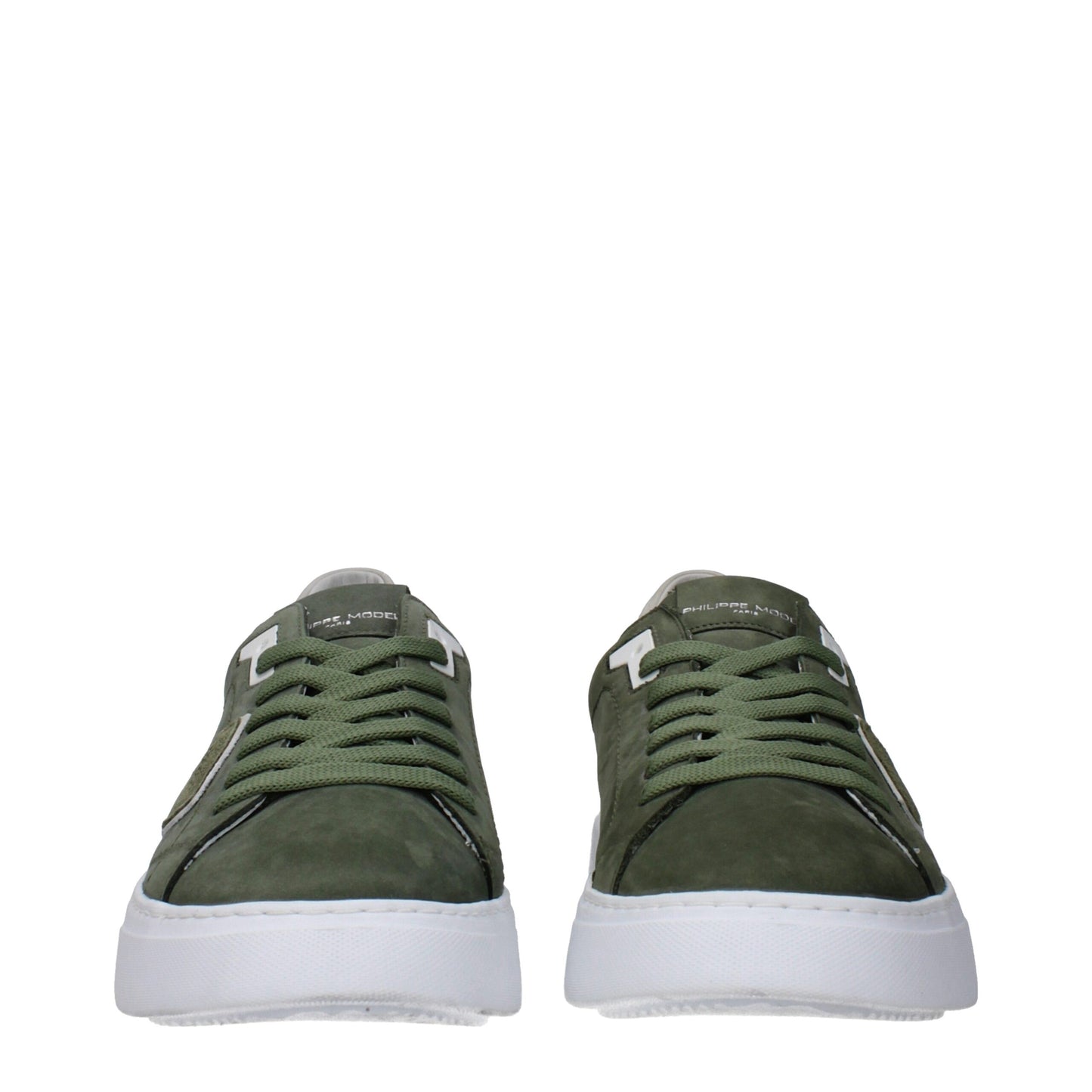 Green Leather Low Tops