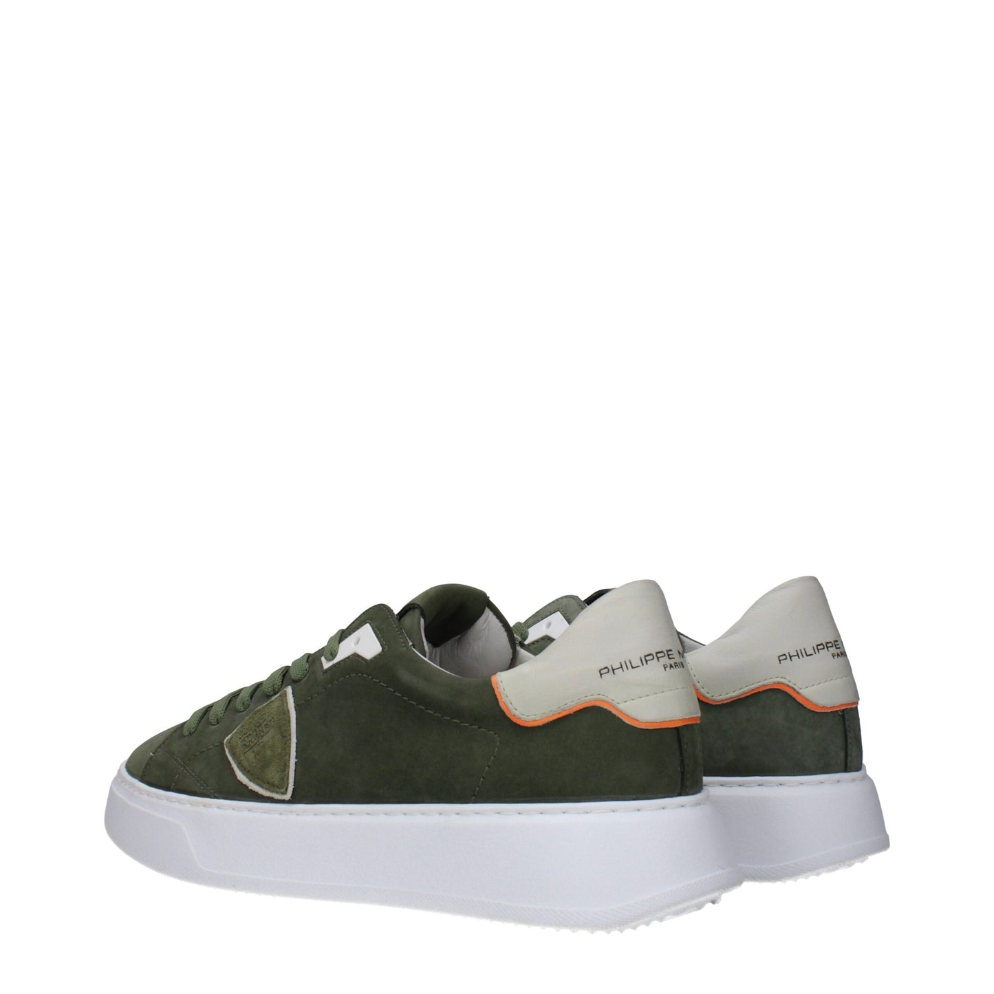 Green Leather Low Tops