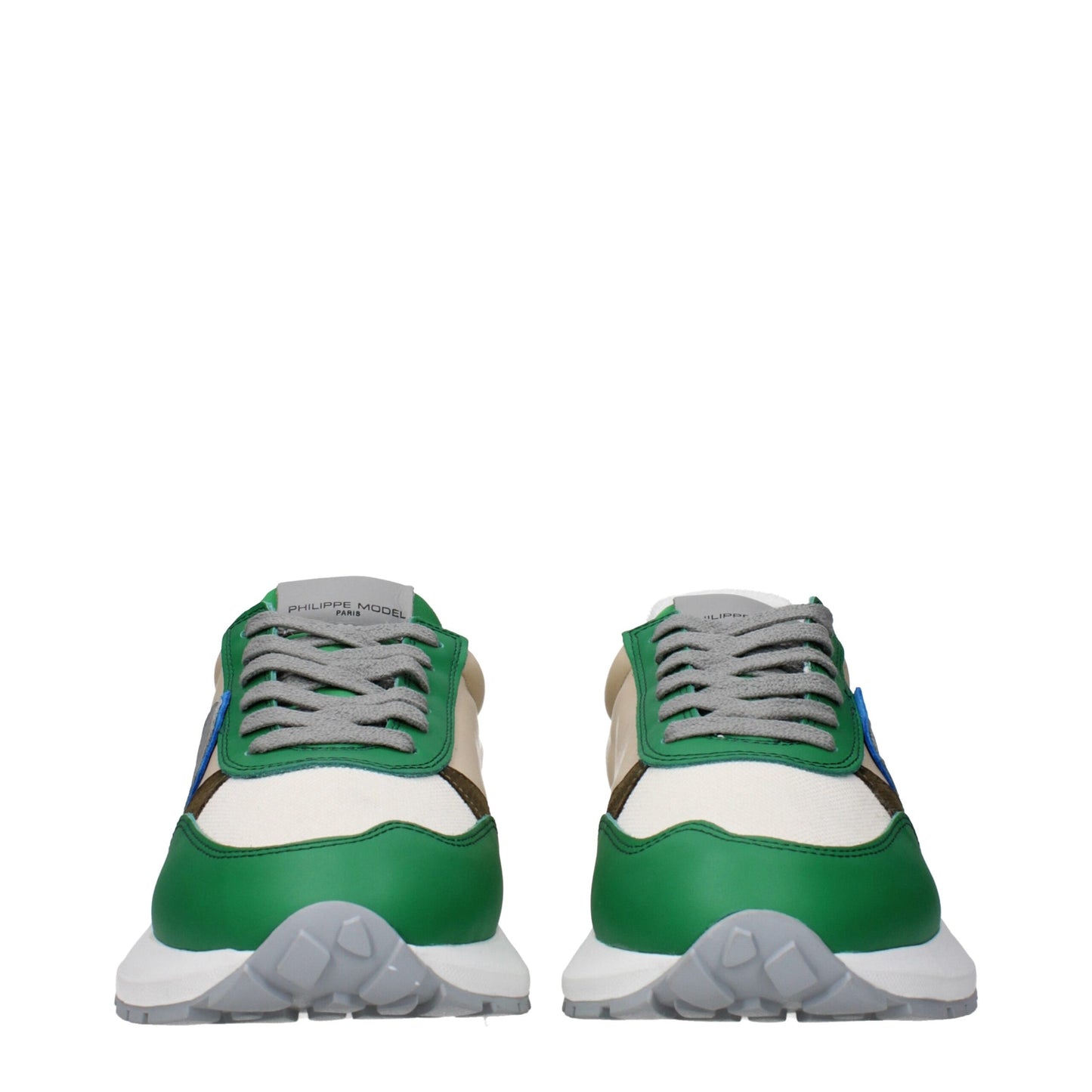 Green Fabric Athletic Sneakers