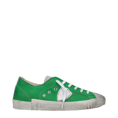 Green Leather Low Tops