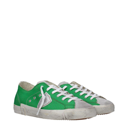 Green Leather Low Tops