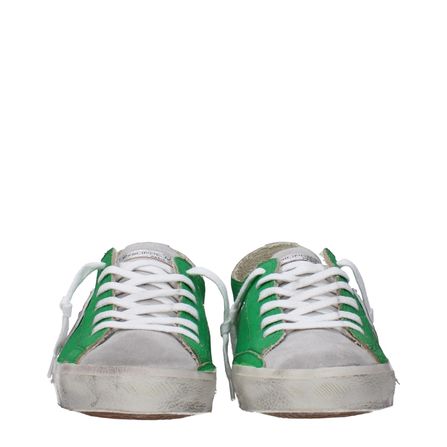 Green Leather Low Tops