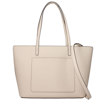 Beige Leather Shoulder Bags