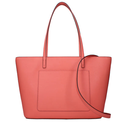 Pink Leather Shoulder Bags