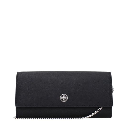 Black Leather Clutch Bags