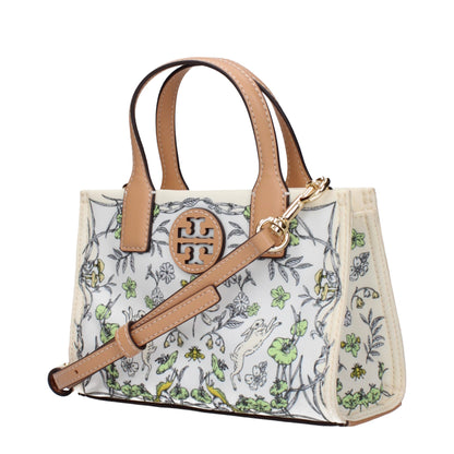 Beige Fabric Handbags
