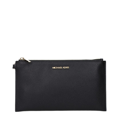 Black Leather Clutch Bags