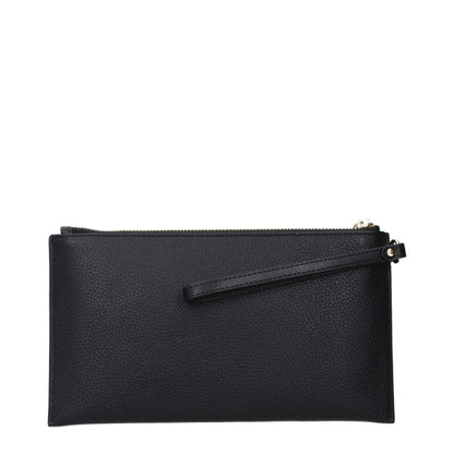 Black Leather Clutch Bags