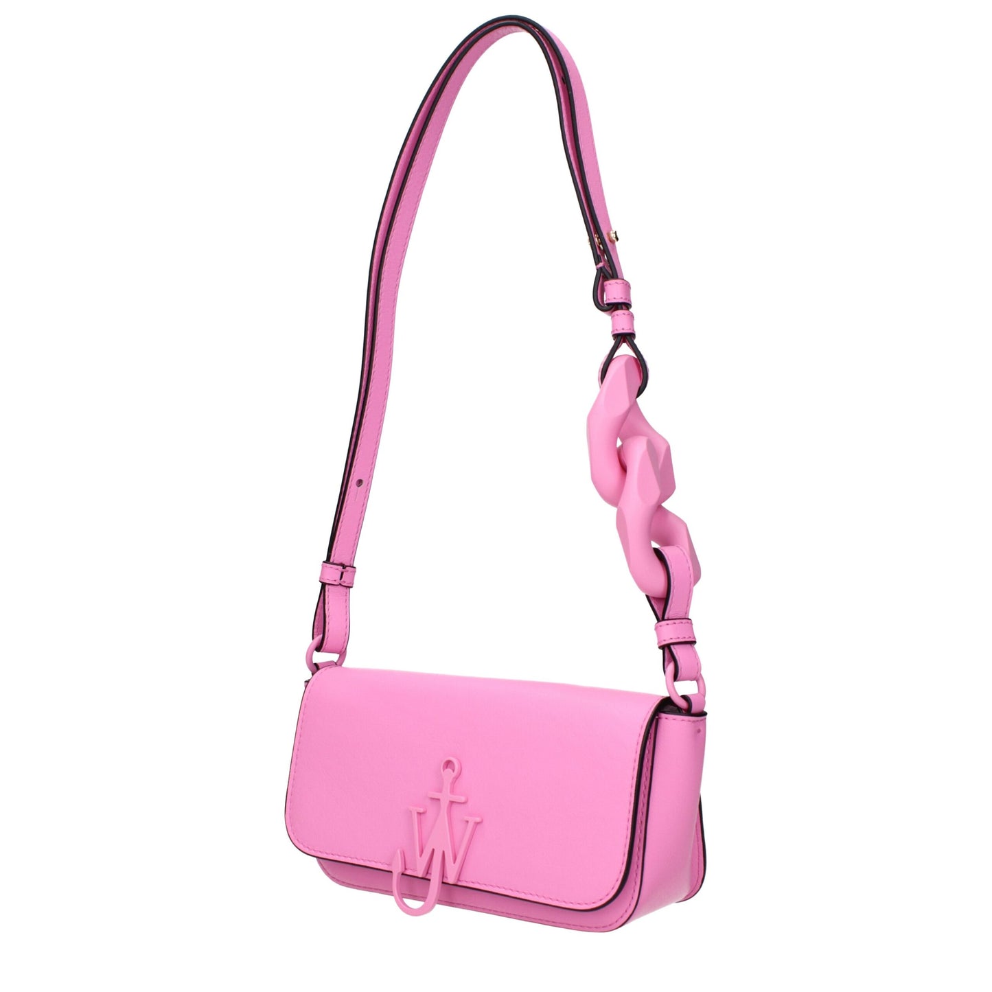 Pink Leather Shoulder Bags