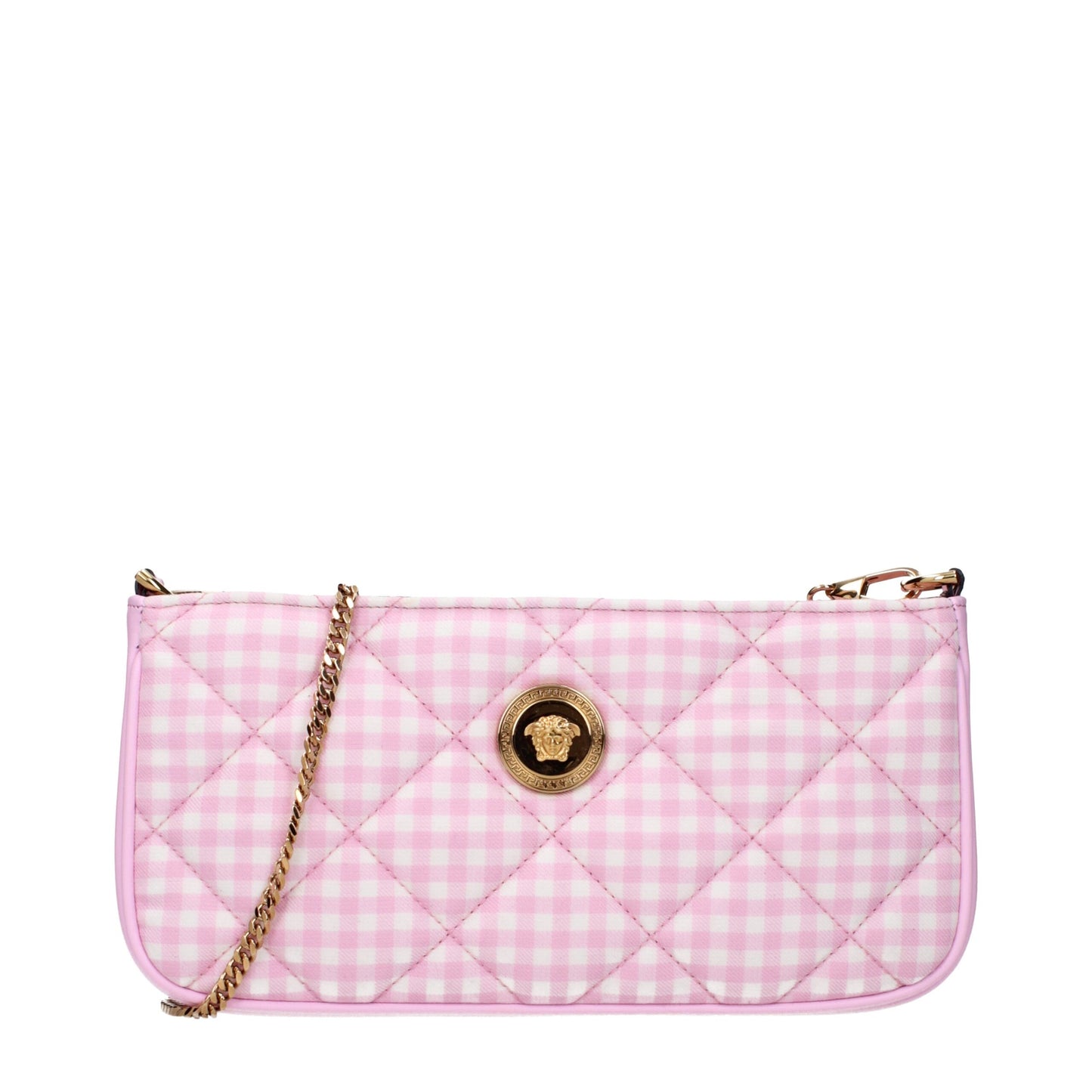 Pink Fabric Shoulder Bags