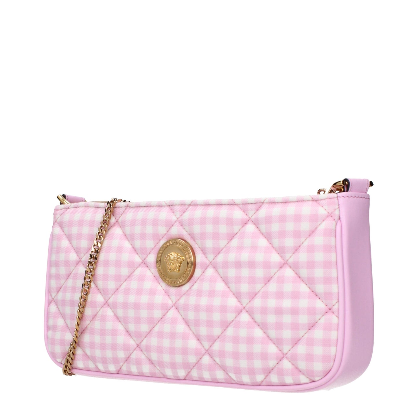 Pink Fabric Shoulder Bags