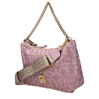 Beige Fabric Handbags