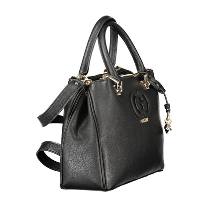Black Polyethylene Women Handbag