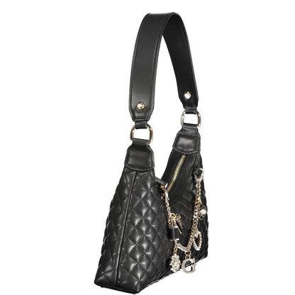 Black Polyethylene Women Handbag