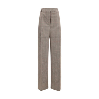 Prince of wales Wide leg Pants