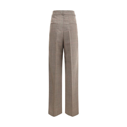 Prince of wales Wide leg Pants