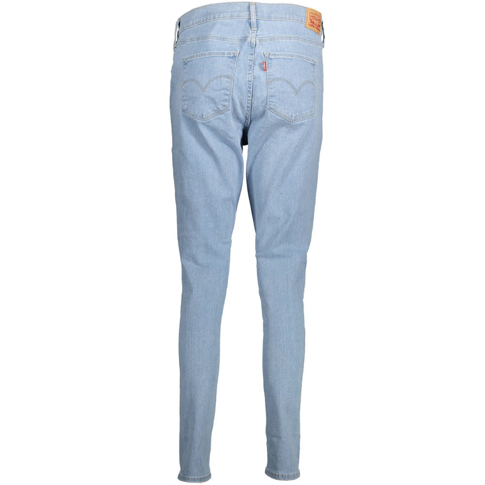 Blue Cotton Women Jeans