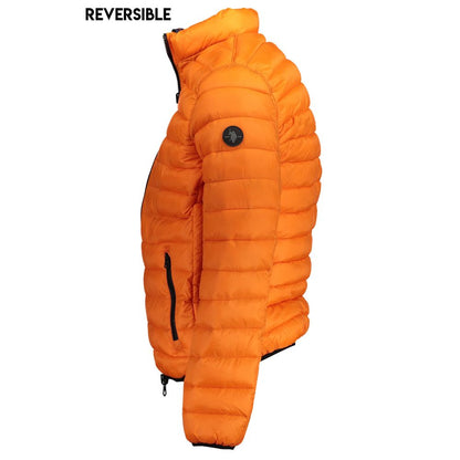 Orange Nylon Jackets & Coat