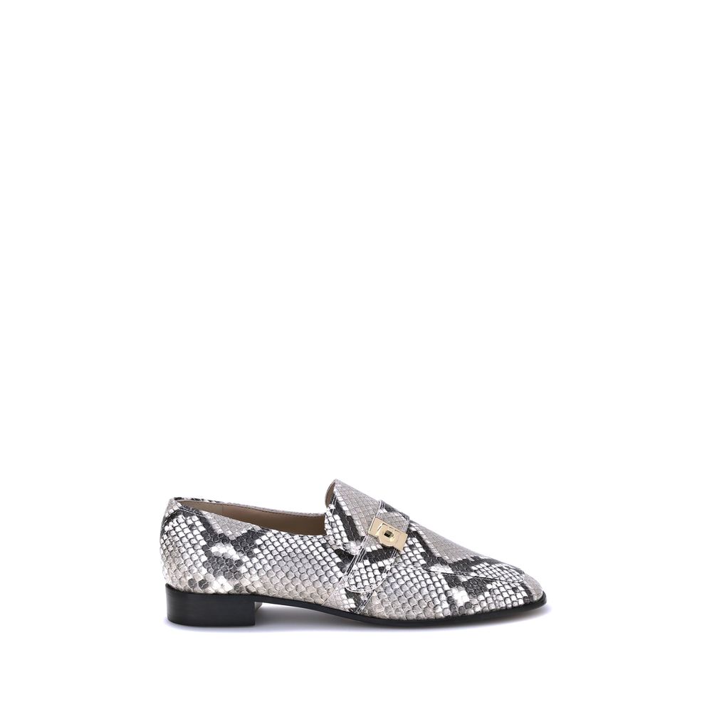 Python print leather Loafers
