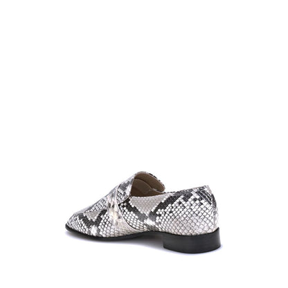 Python print leather Loafers