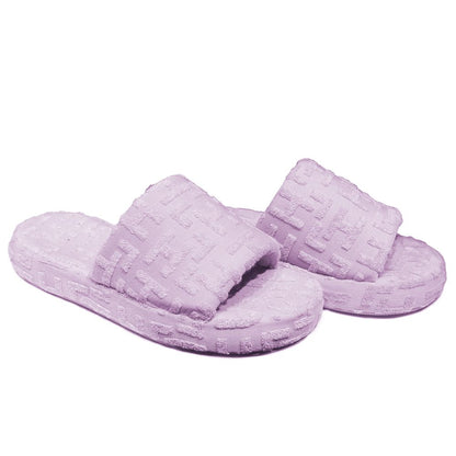 Purple Cotton Women Slipper