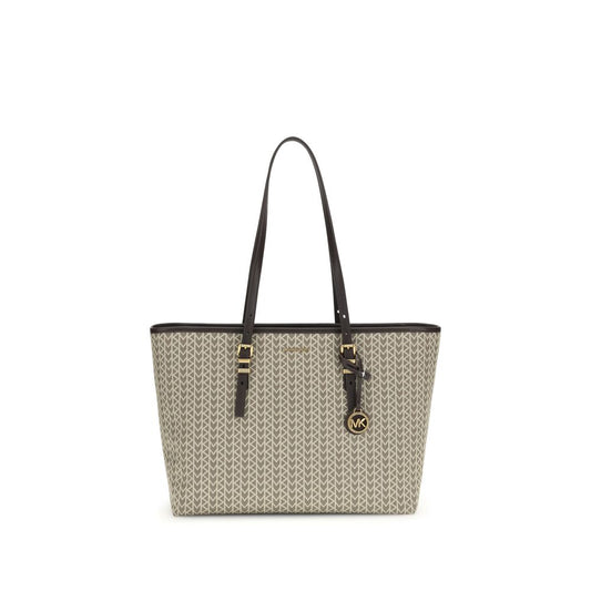 Quinn large jacquard logo Tote Bag