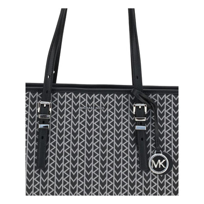 Quinn large jacquard logo Tote Bag