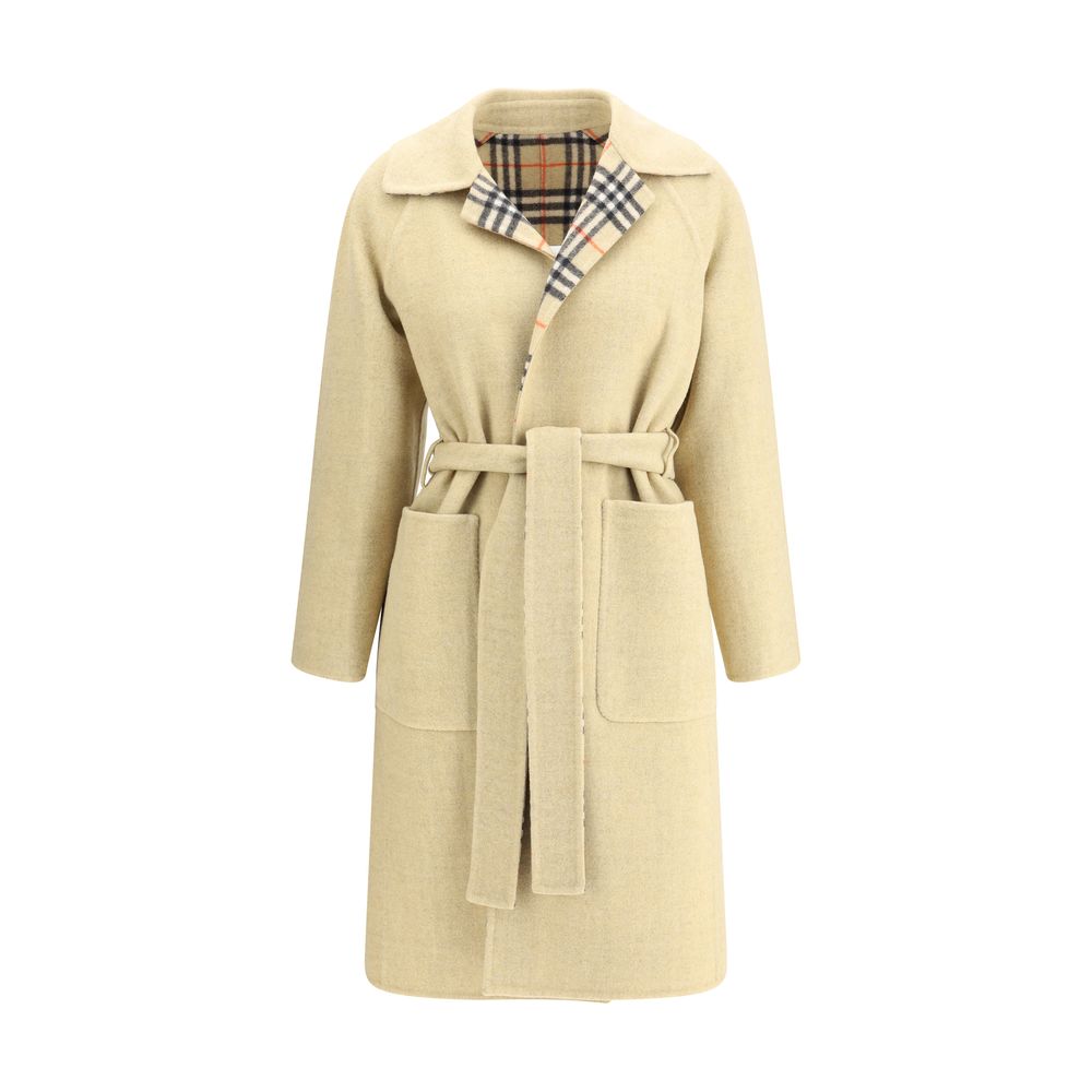 Reversible wool robe Coat