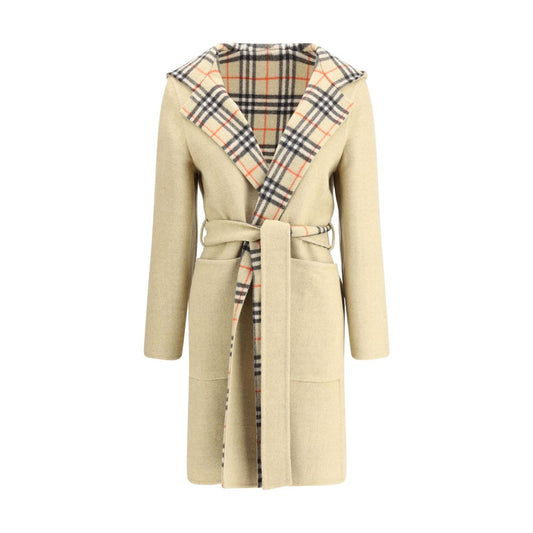 Reversible wool robe Coat