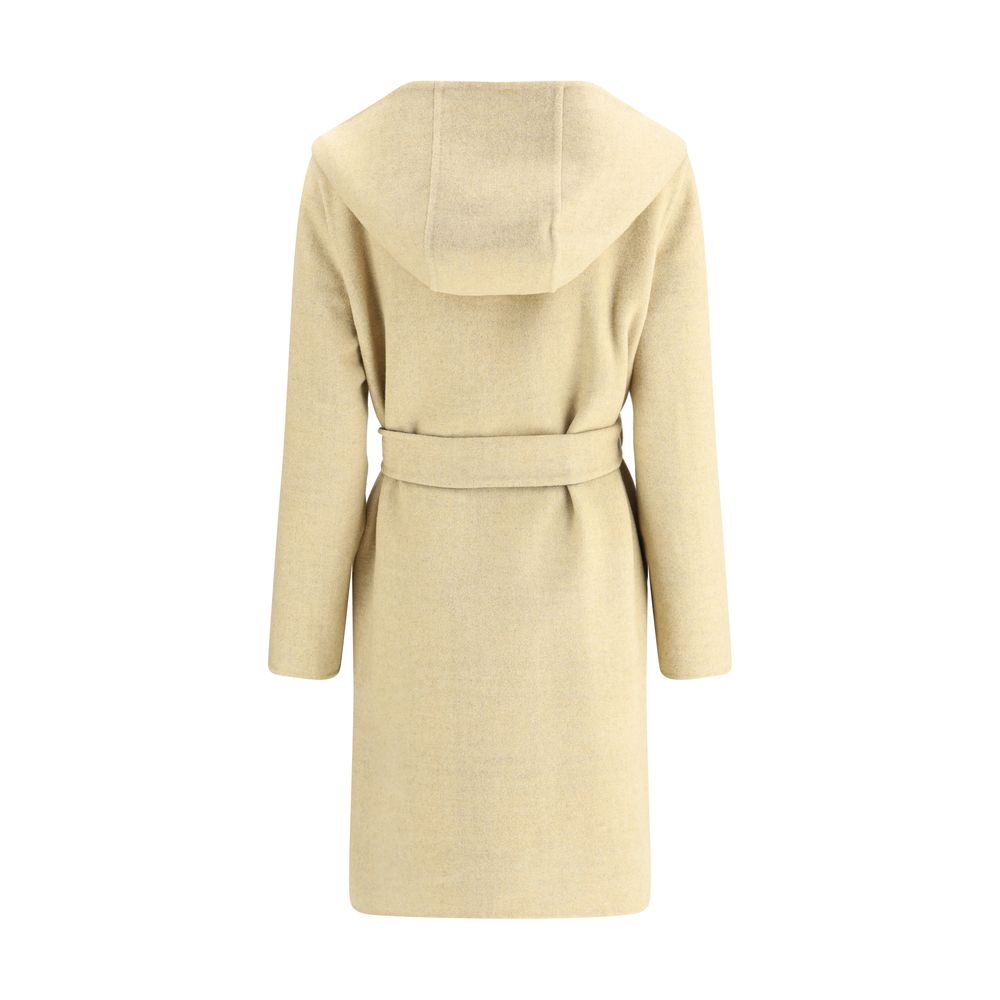 Reversible wool robe Coat