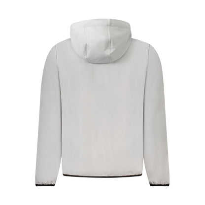 Gray Polyester Men Jacket