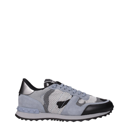 Gray Fabric Athletic Sneakers