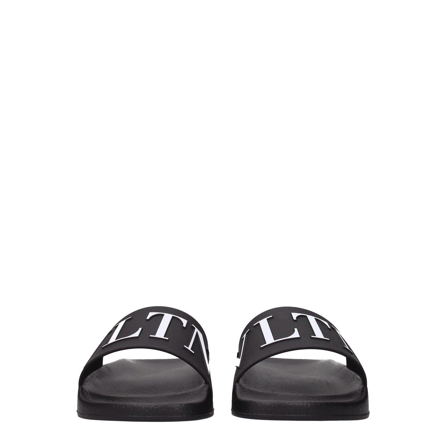 Black Cotton Slippers Sandals