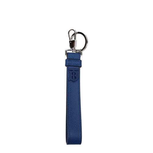 Blue Leather Keychains