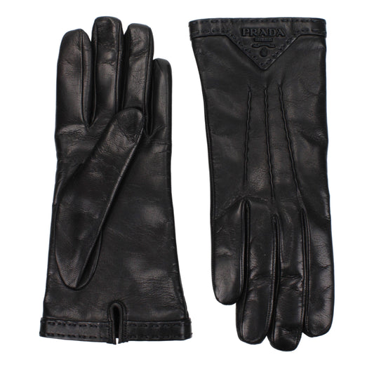 Black Leather Gloves