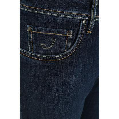 Blue Cotton Men's Jeans