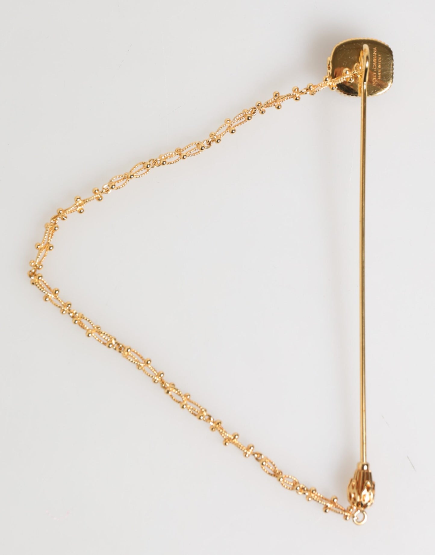 DG Crown Gold Chain Mens Accessories Brooch Lapel Pin