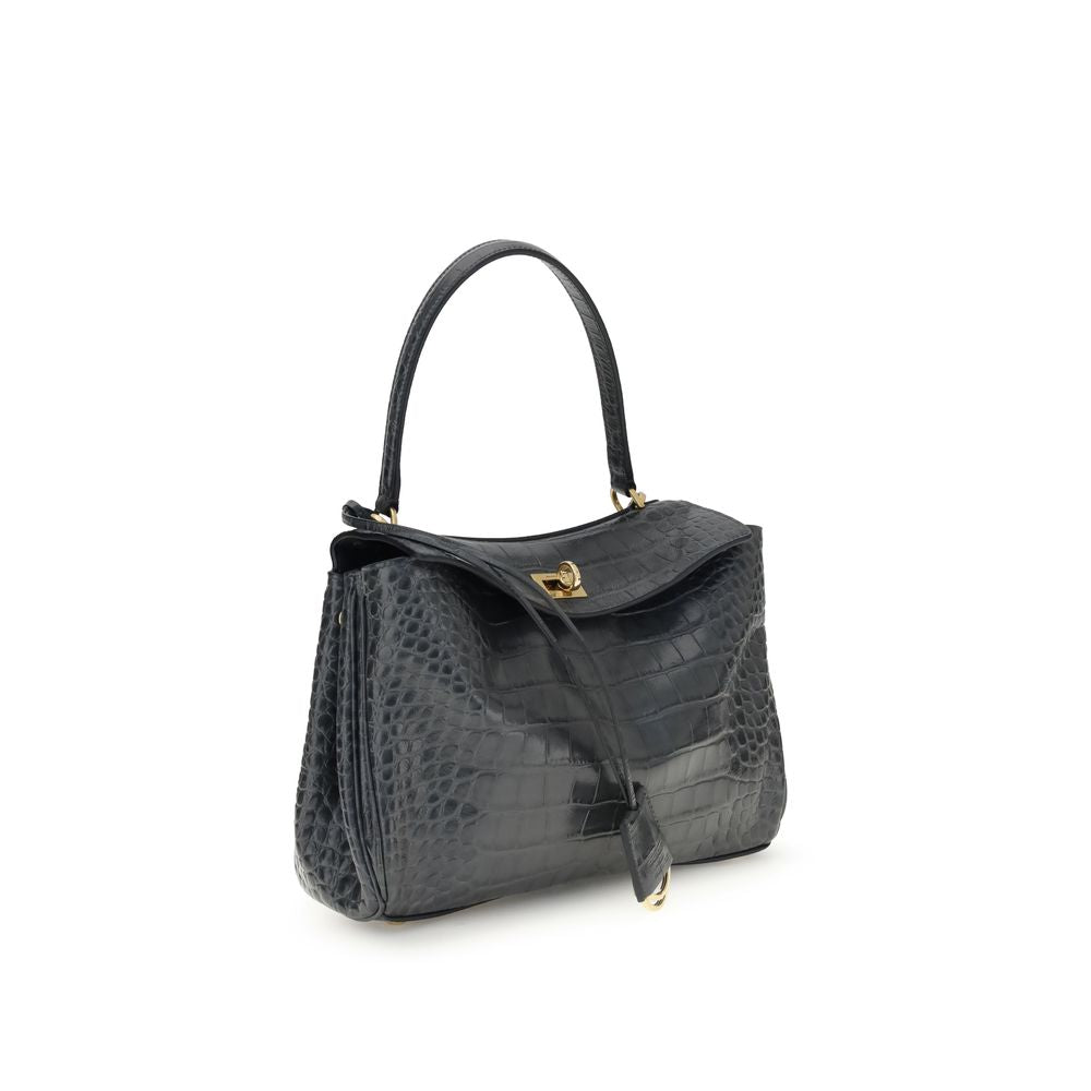 Rodeo Shoulder Bag in crocodile-print leather
