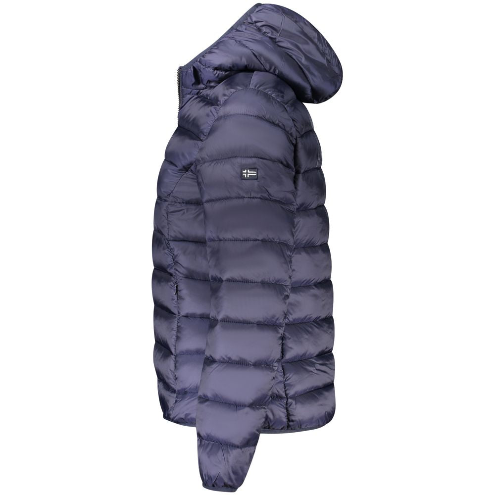 Blue Polyamide Jackets & Coat