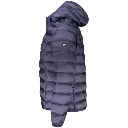Blue Polyamide Jackets & Coat