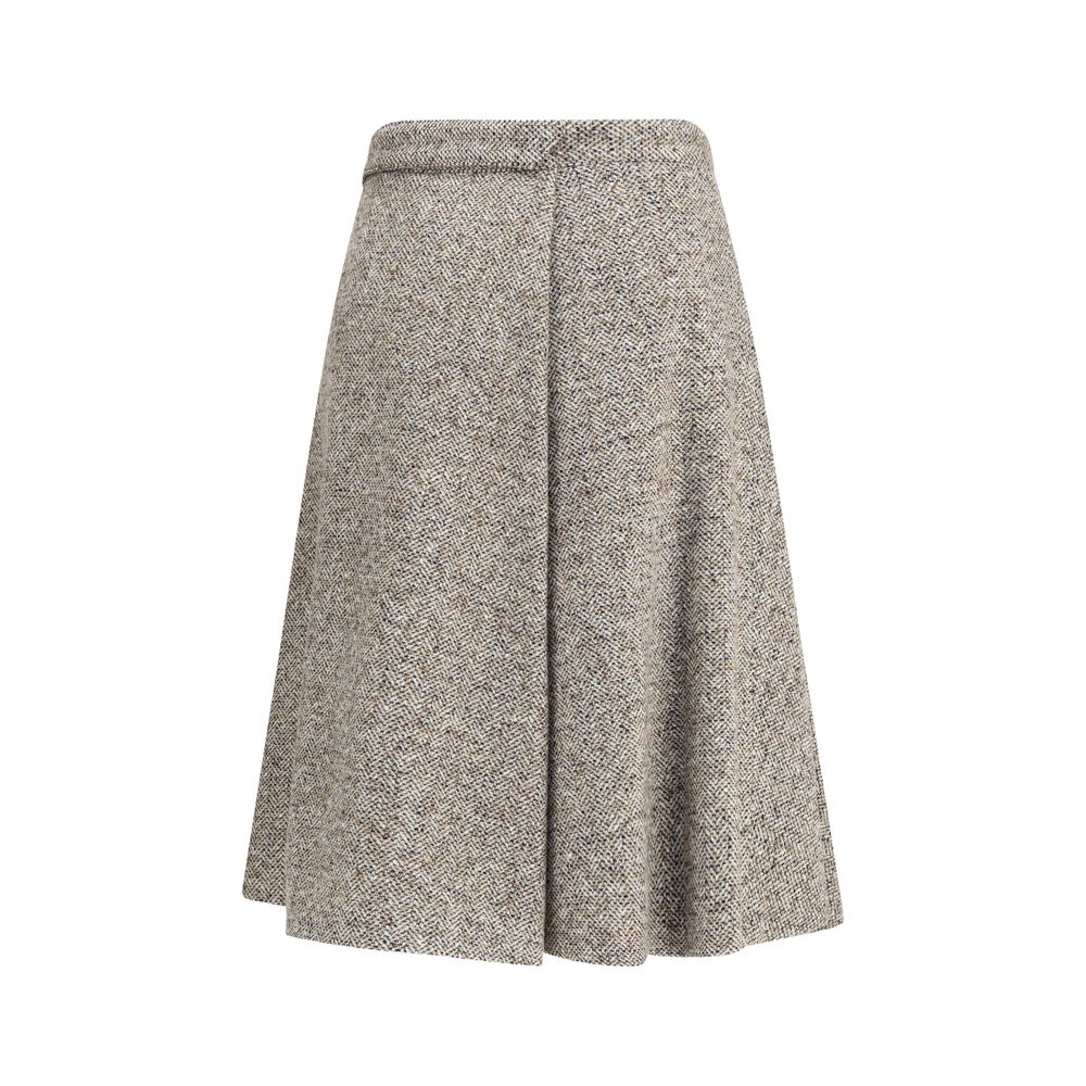 Virgin wool midi Skirt