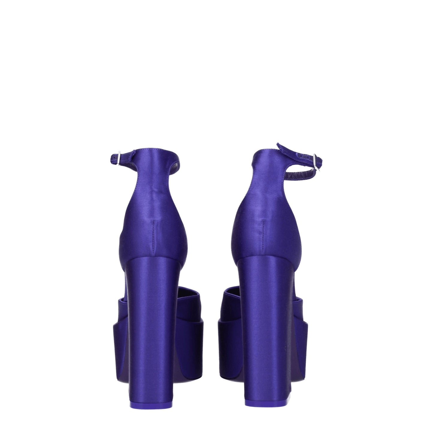 Purple Satin Platforms