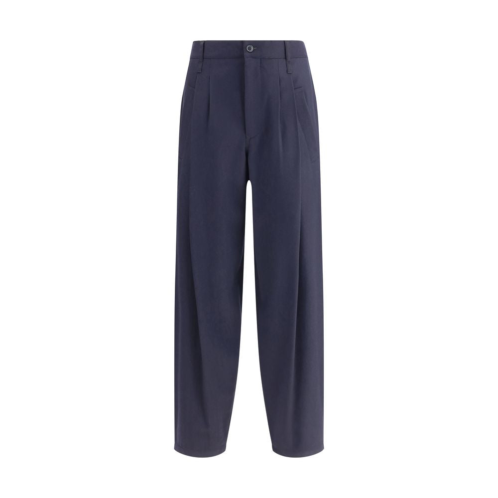 Lightweight wool cloth single-dart Pants