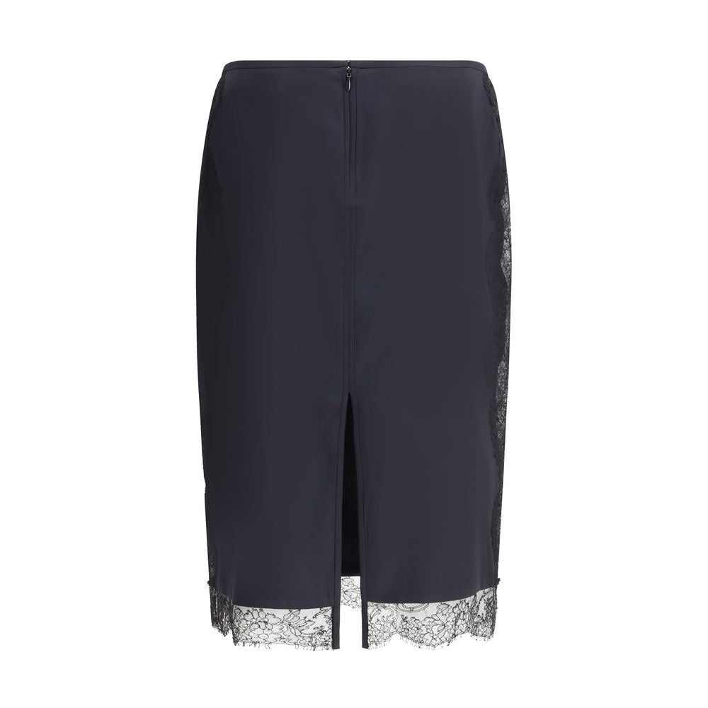 Satin Skirt with lace details