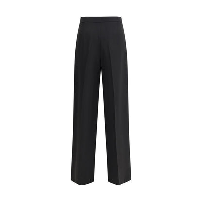 Silk crepe cady one-dart Pants