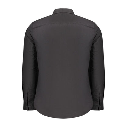 Black Cotton Men Shirt