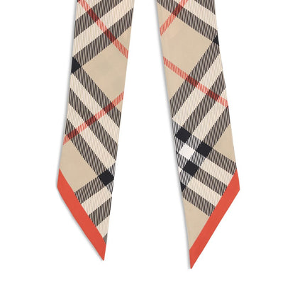 Silk Check Scarf