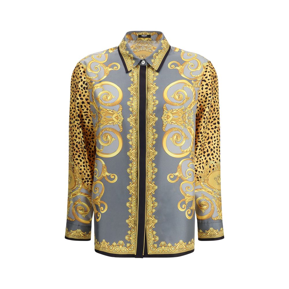 Silk Cheetah Foulard Shirt