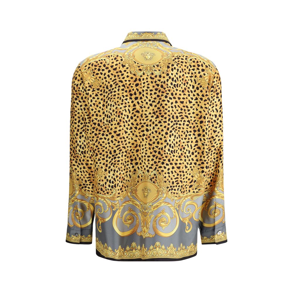 Silk Cheetah Foulard Shirt